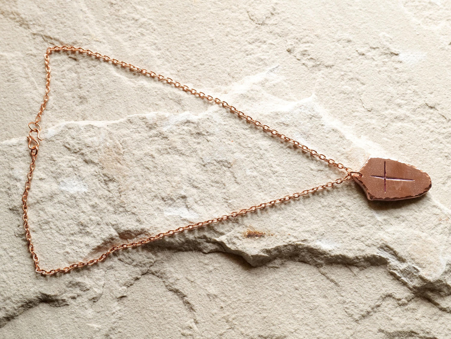 Large Raw Copper Shield of Faith Pendant* Shield Pendant * Christian Gift for Men or Women * Forged Armor of God Necklace * Gift for Him Her