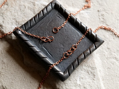 Raw Copper Tiny Shield of Faith Pendant* Hammered Shield Pendant * Christian Gift for Men or Women * Armor of God * Gift for Him or Her