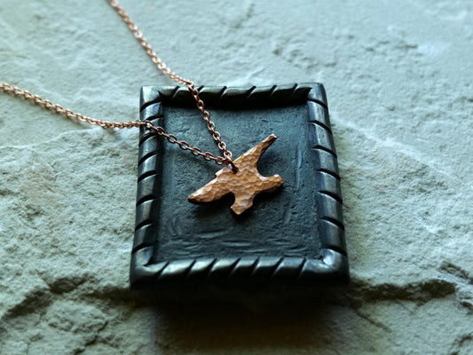 Hand Forged Raw Copper Anvil Pendant * Hammered Anvil Necklace for Blacksmiths* Blacksmith Necklace * Gift for Blacksmiths