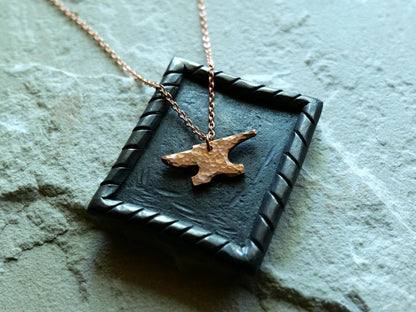 Hand Forged Raw Copper Anvil Pendant * Hammered Anvil Necklace for Blacksmiths* Blacksmith Necklace * Gift for Blacksmiths