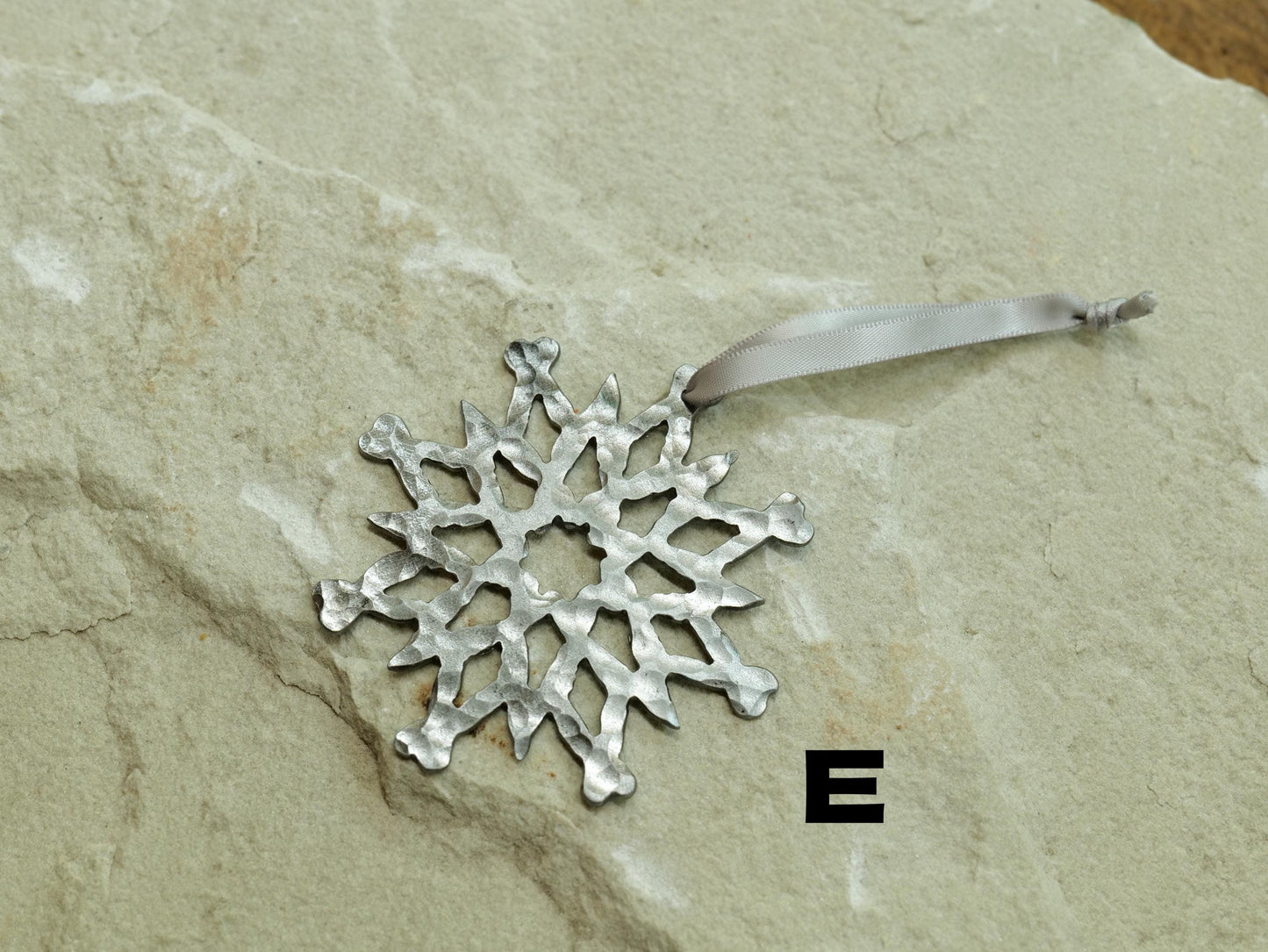 Hand Forged Snowflake Ornament * Christmas Decor * Winter Gifts * Handmade Christmas Ornament * Snow Gifts * Wintery Ornament Gift