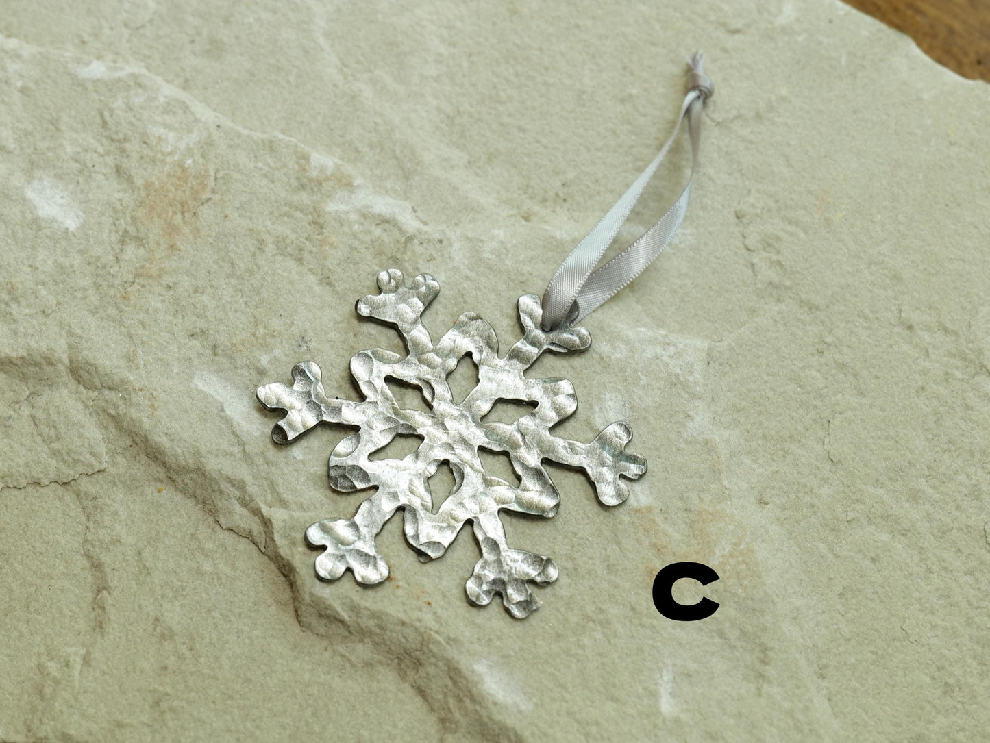Hand Forged Snowflake Ornament * Christmas Decor * Winter Gifts * Handmade Christmas Ornament * Snow Gifts * Wintery Ornament Gift