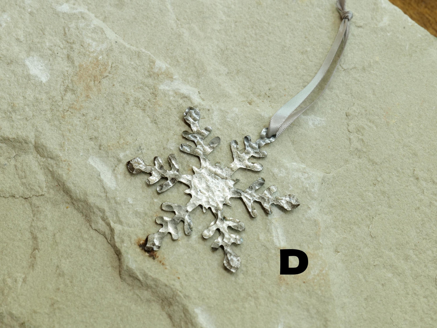 Hand Forged Snowflake Ornament * Christmas Decor * Winter Gifts * Handmade Christmas Ornament * Snow Gifts * Wintery Ornament Gift