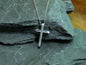 Hand Forged Chunky Cross in Steel * Hammered Cross Pendant * Christian Gift for Men Women * Thick Cross Necklace Men * Tapered Cross