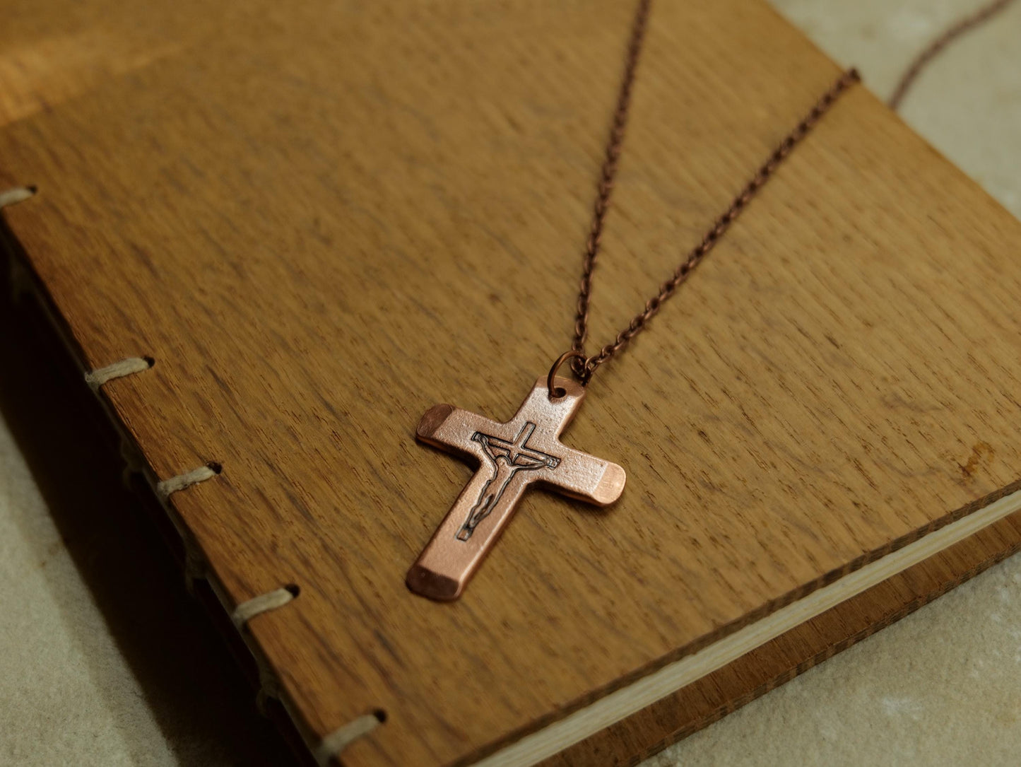 Copper Large Crucifix Necklace Women * Crucifix Pendant Women * Crucifix Necklace Catholic * Crucifix Cross Pendant * Crucifix Necklace Men