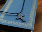 Forged Large Basic Cross * Hammered Cross Pendant * Christian Gift for Men or Women * Forged Cross Necklace * Handmade Necklace Steel