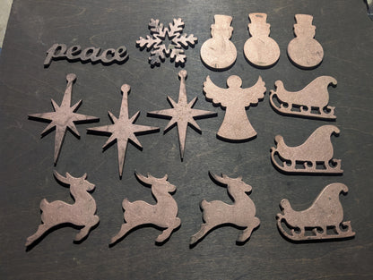 Lot #7: Qty of 15 Ornaments in 10 gauge copper