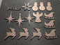 Lot #7: Qty of 15 Ornaments in 10 gauge copper