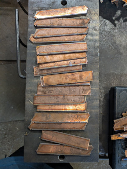 Factory Seconds: 4 lbs of Straight Pieces of Scrap Copper (16 gauge )