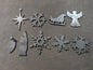 Lot 33: Stainless steel ornament blanks (10 pieces)