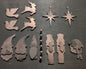 Lot #12: Qty of 12 Ornaments in 10 gauge copper