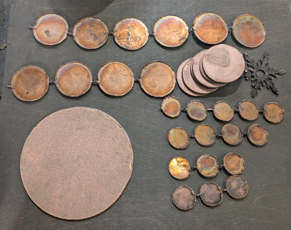 Lot #41: copper circle blanks