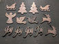Lot #18: Qty of 13 Ornaments in 10 gauge copper