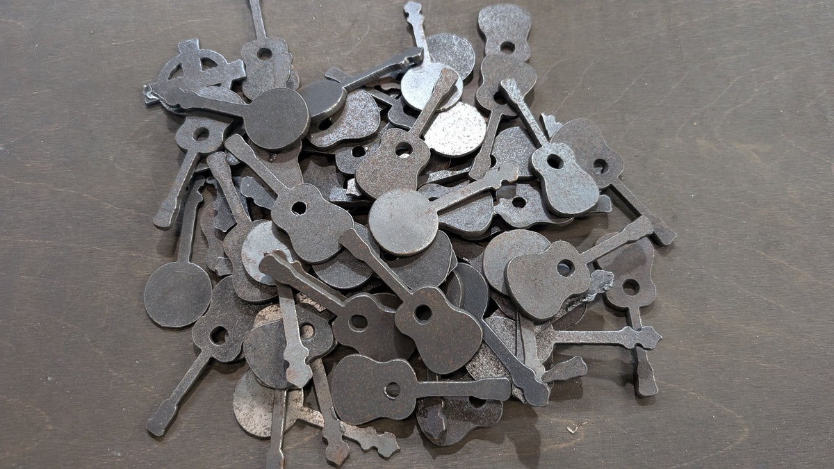 Lot #40: Guitar and banjo keychain blanks