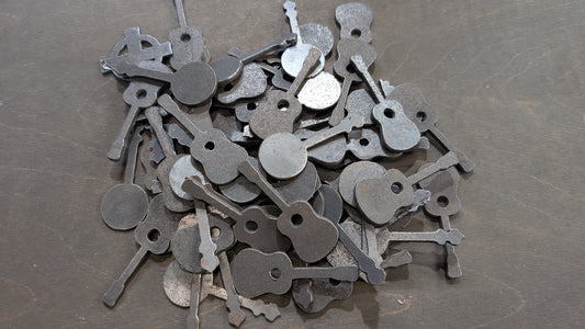 Lot #40: Guitar and banjo keychain blanks