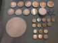 Lot #41: copper circle blanks