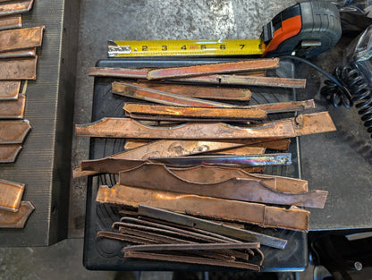 Factory Seconds: 4 lbs of Straight Pieces of Scrap Copper (16 gauge )