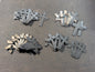 Lot 30: Stainless steel cross keychain blanks (36 pieces)