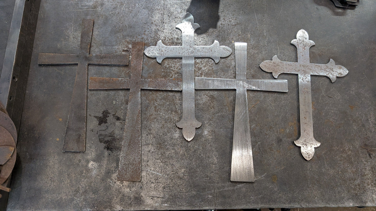 Lot #36: Bowl Blanks, Crosses, Trivets, and misc