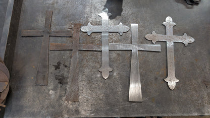 Lot #36: Bowl Blanks, Crosses, Trivets, and misc