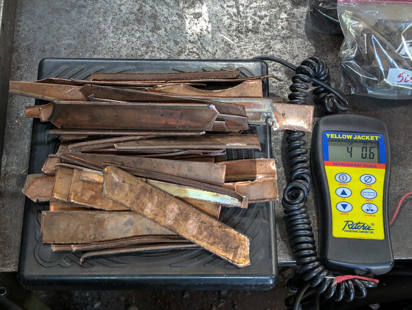 Factory Seconds: 4 lbs of Straight Pieces of Scrap Copper (16 gauge )