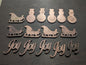 Lot #5: Qty of 15 Ornaments in 10 gauge copper