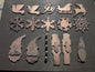 Lot #10: Qty of 15 Ornaments in 10 gauge copper