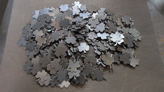 Lot #39: Shamrock and 4 leaf clover keychain blanks