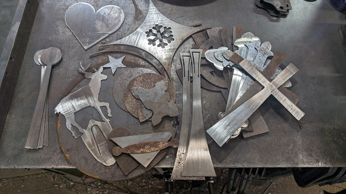 Lot #36: Bowl Blanks, Crosses, Trivets, and misc