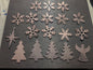 Lot #2: Qty of 18 Ornaments in 16 gauge copper