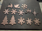 Lot #15: Qty of 13 Ornaments in 10 gauge copper