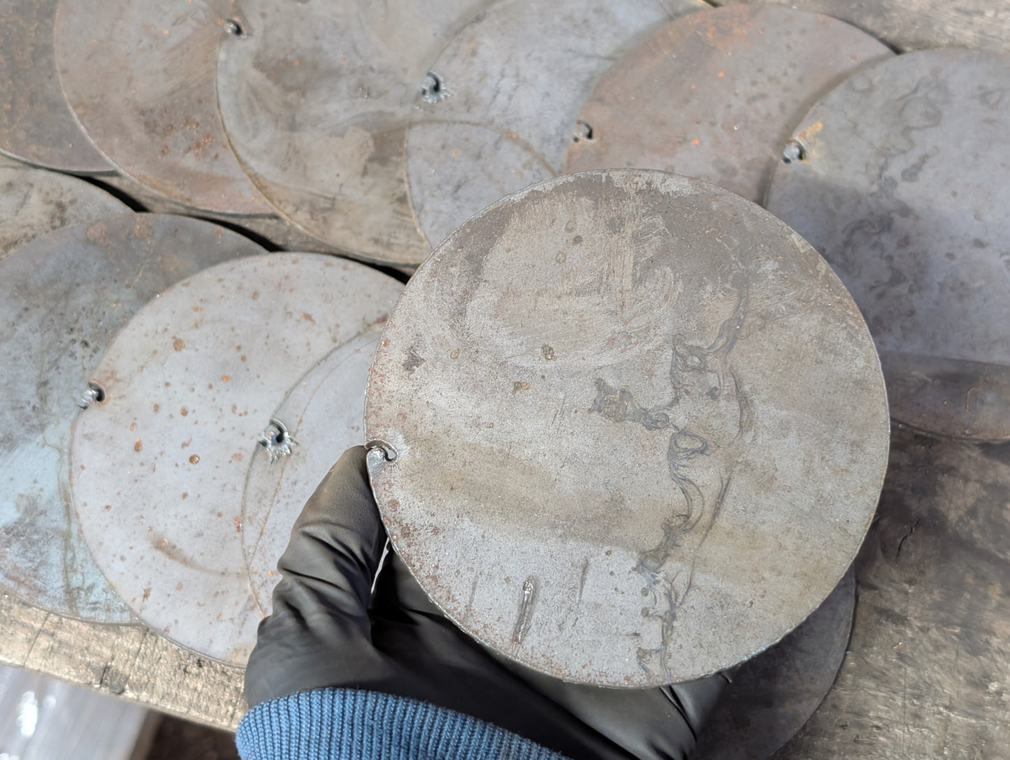 Factory Seconds: 4-3/4" Mild Steel Circles (14 pc)