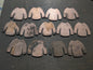 Lot #19: Qty of 13 Ornaments in 10 gauge copper