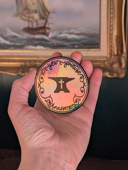 Limited Edition Sticker - 10 Year YouTube Anniversary