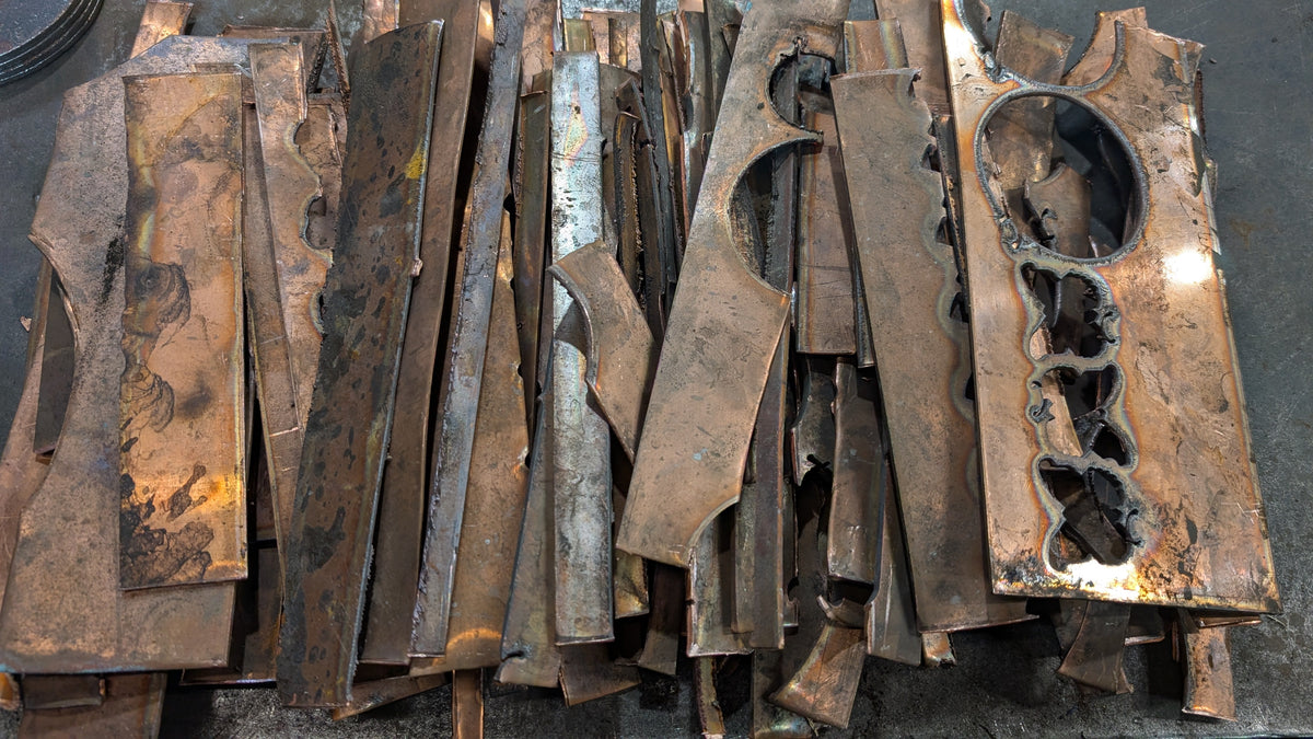 Factory Seconds: 4 lbs of Straight Pieces of Scrap Copper (16 gauge and 10 gauge )