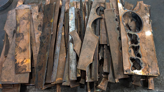 Factory Seconds: 4 lbs of Straight Pieces of Scrap Copper (16 gauge and 10 gauge )