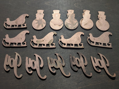Lot #5: Qty of 15 Ornaments in 10 gauge copper