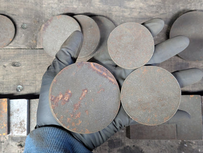 Factory Seconds: Assorted Medium Size Geometric Shapes in 1/4" Mild Steel (28 pc)