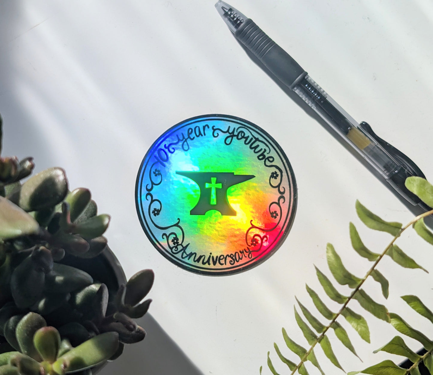 Limited Edition Sticker - 10 Year YouTube Anniversary