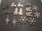 Lot #6: Qty of 15 Ornaments in 10 gauge copper