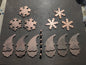 Lot #14: Qty of 12 Ornaments in 10 gauge copper