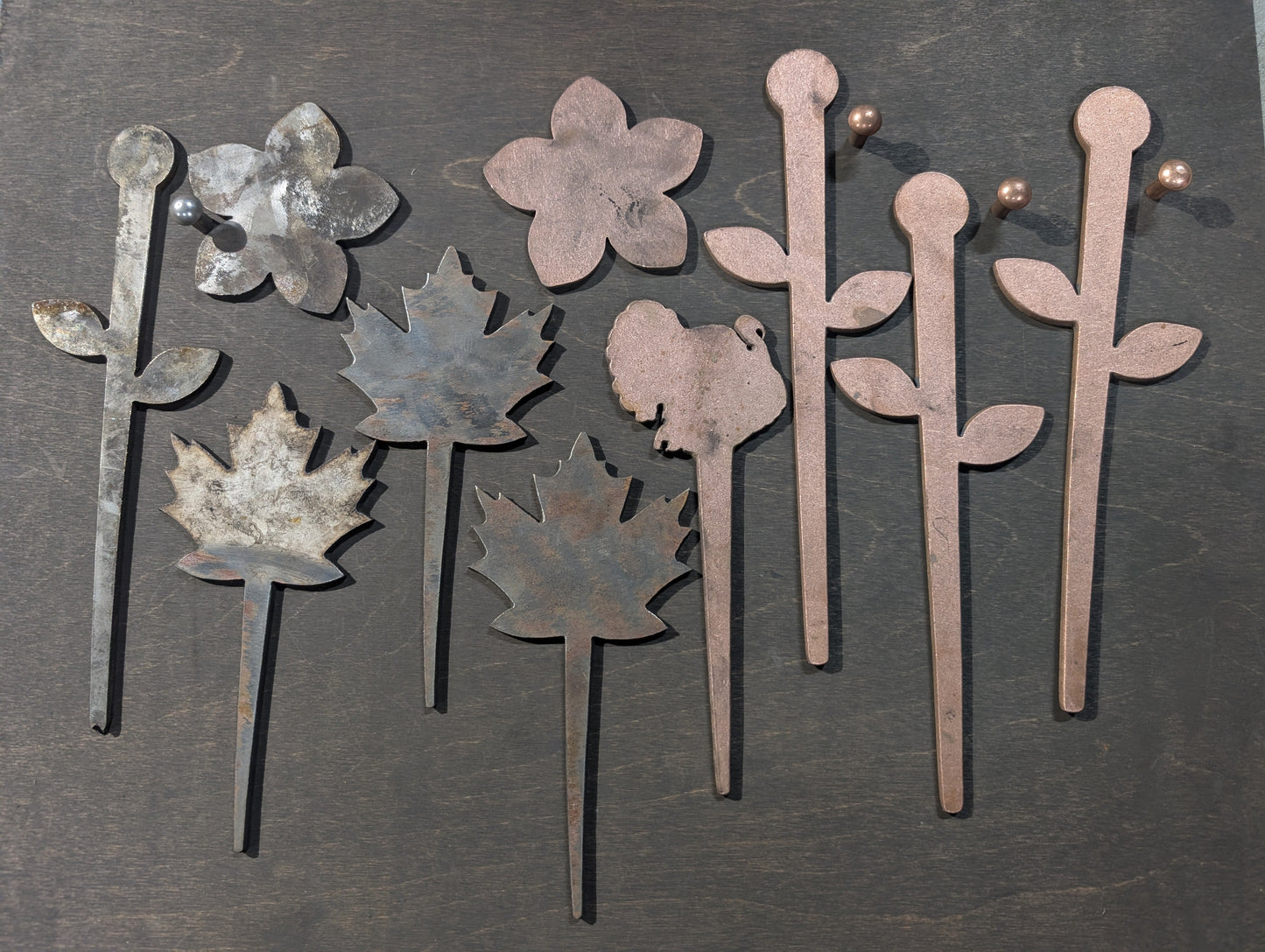 Lot 34: Copper and Stainless steel hook blanks (10 pieces)